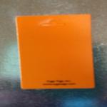 Cage I.D.Tags - Plastic 2 inch x 4 inch orange blank