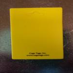 Cage I.D.Tags - Plastic 2 inch x 4 inch yellow blank