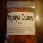 Papaya Cubes